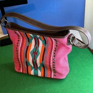 MONTANA WEST PINK AZTAC COLLECTION TOTE WITH DUST COVER